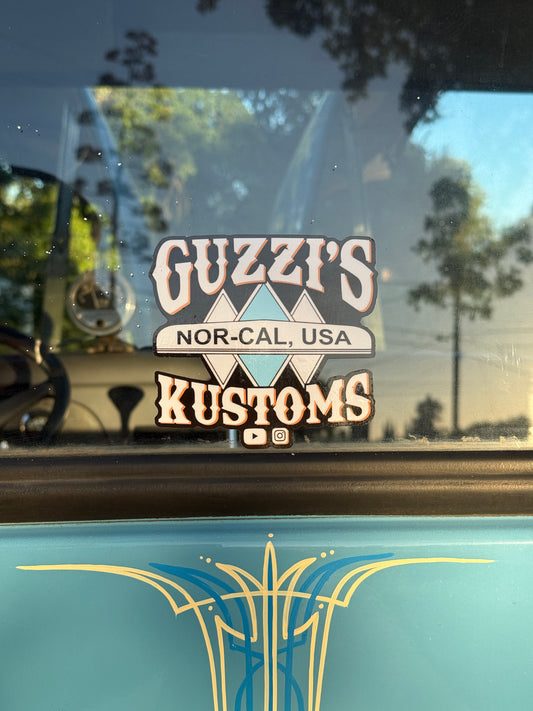 Guzzi’s Kustoms Shop Decal